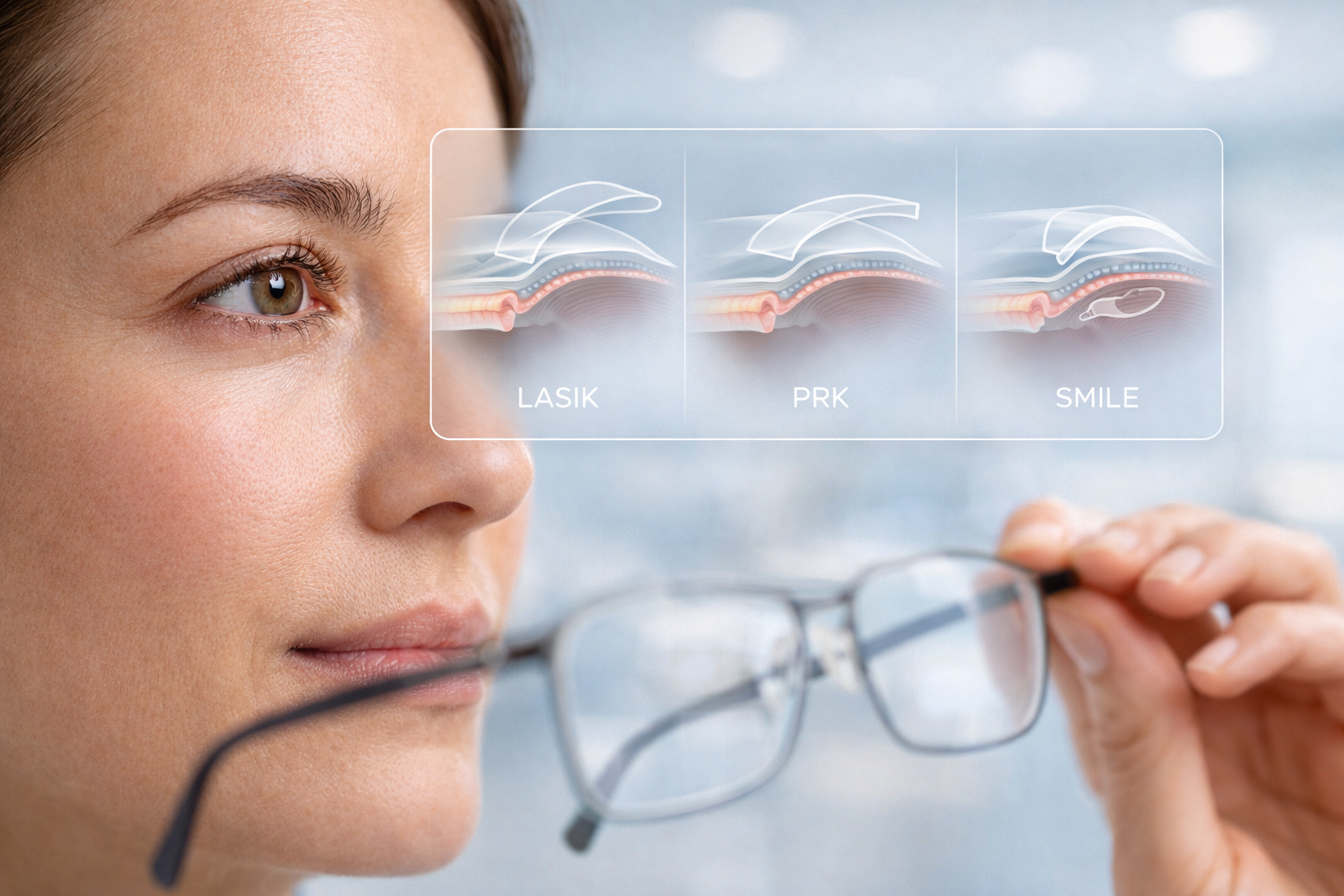 LASIK PRK e SMILE